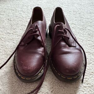 Maroon Dr Marten loafers